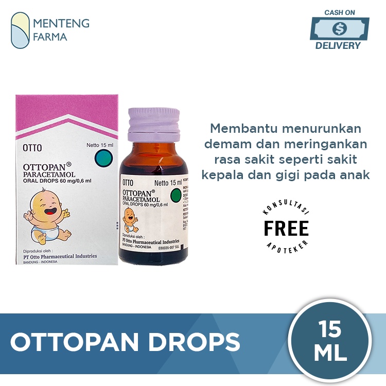 Ottopan Drops 15 ml - Obat Demam Anak