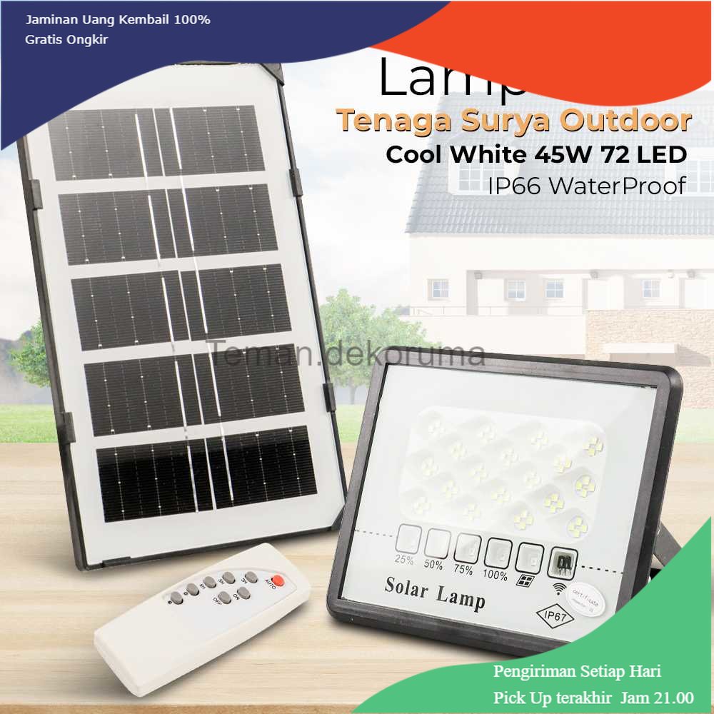 TD - LMP Mantianxing Lampu Dinding Solar LED Outdoor Light IP66 45W Cool White - MA457