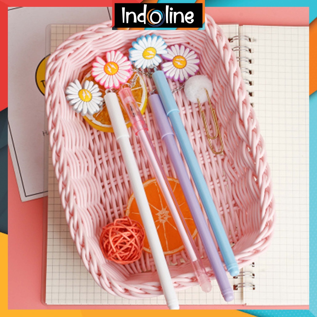 

Pulpen Gel Gantungan Karakter Bunga Daisy Pena Pelajar Lucu Souvenir Import COD 602