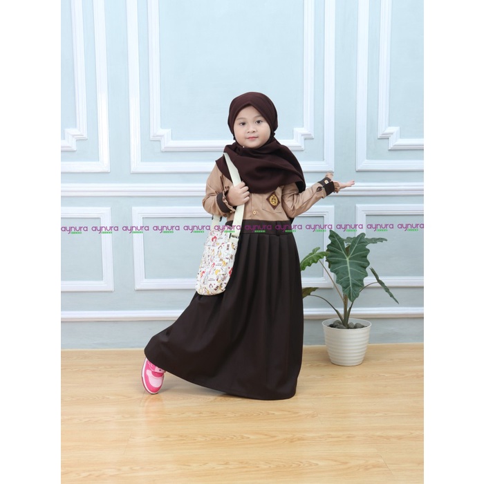 DISKON// Seragam Gamis Pramuka SD Anak Perempuan - S, Pramuka