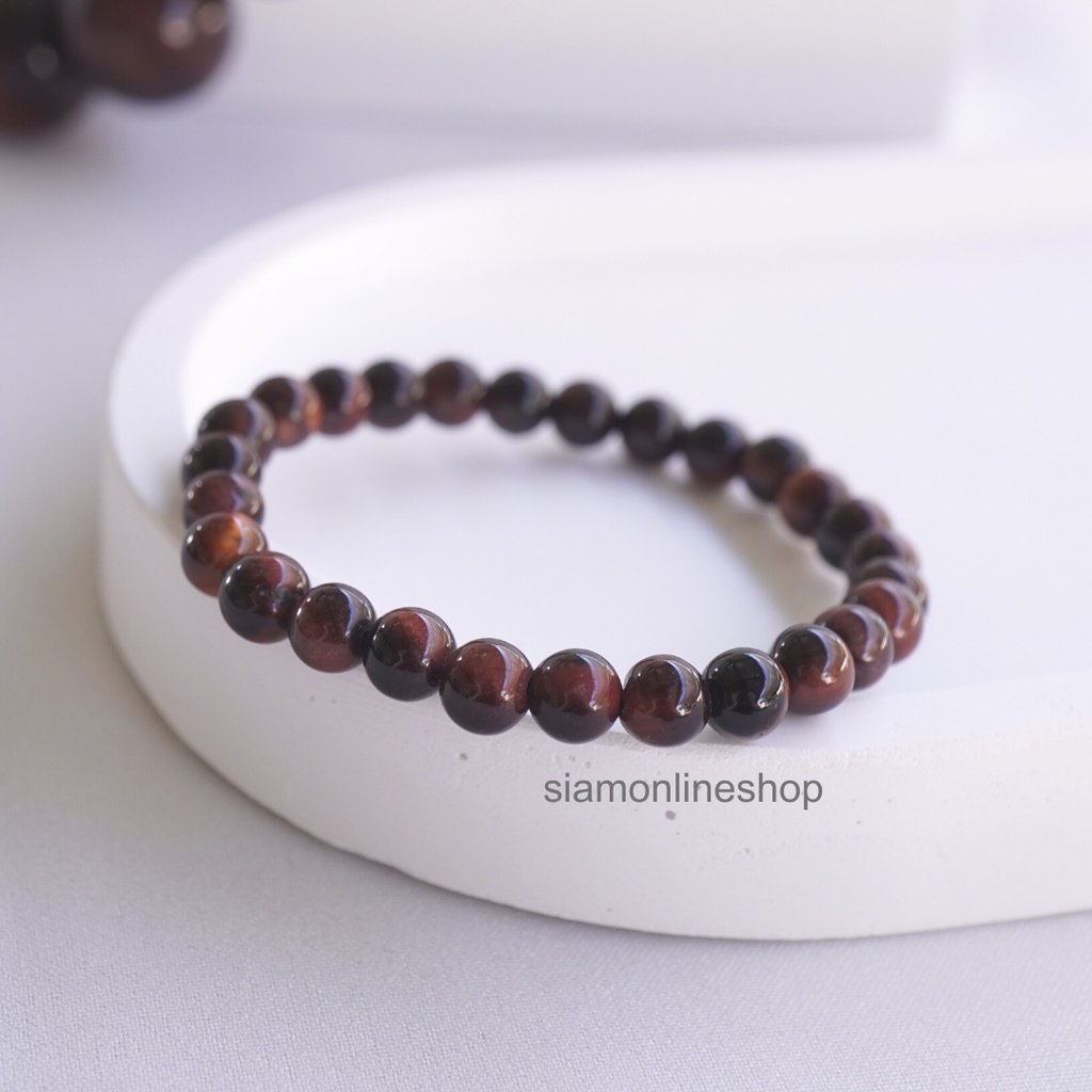 Gelang Batu Red Tiger Eye 12mm