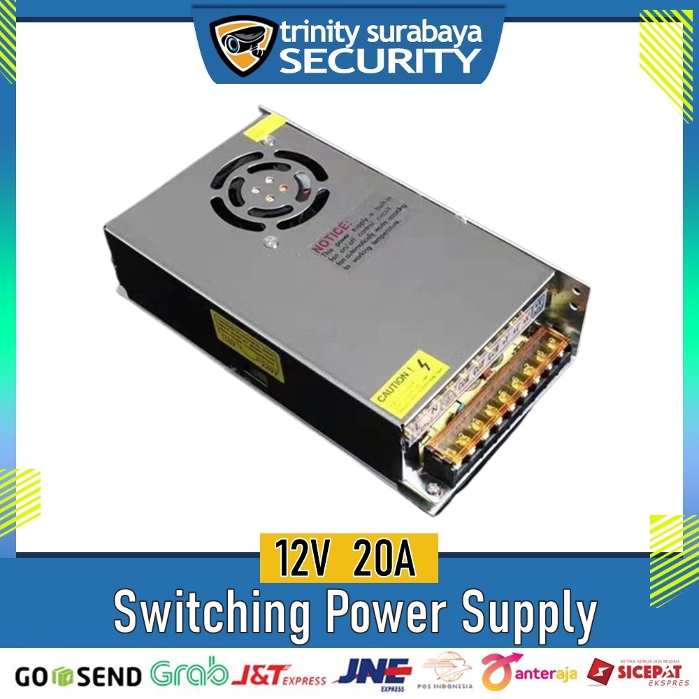 PSU Power Supply 12V 20A Jaring - PSU JARING -