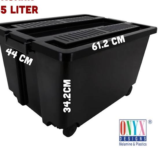 Super Kejutan Box container Hitam Onyx 65 liter box onyx 45 liter conatiner box 35 liter