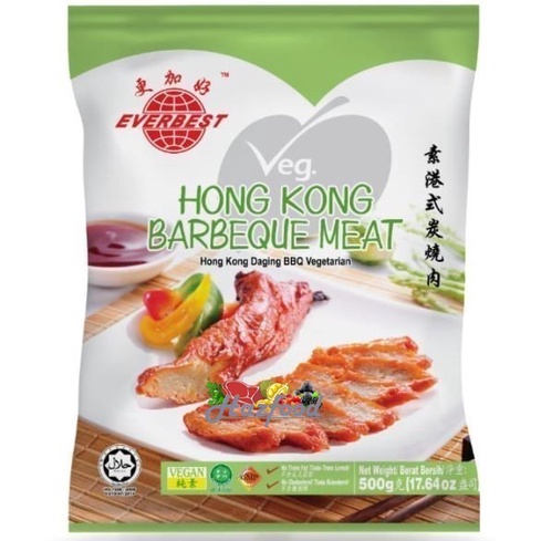 

Everbest Hongkong Barbeque Meat Vegan 500gr Char Siew Cha Siu Shao BBQ