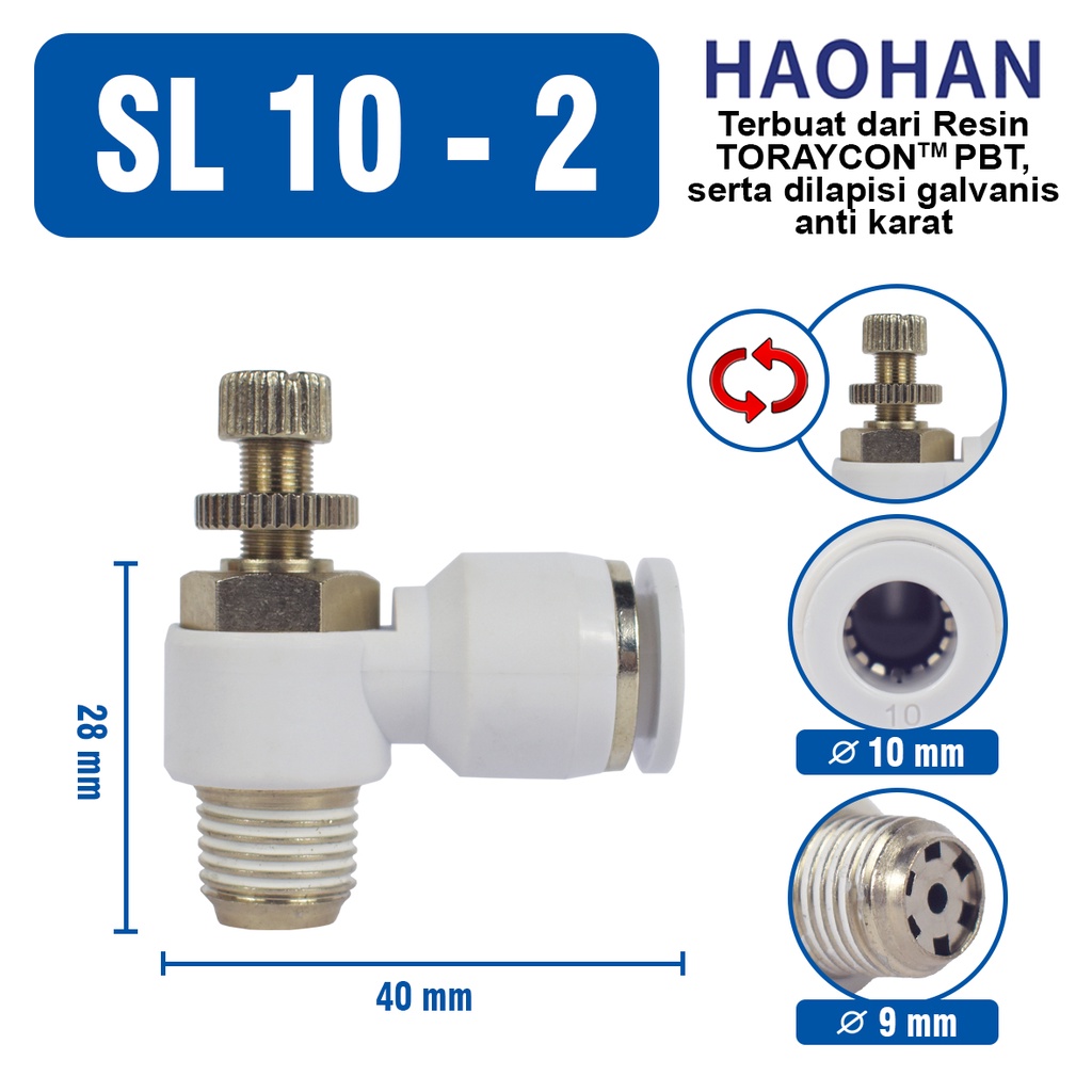 MSL  FITTING SL PNEUMATIC SPEED CONTROL
