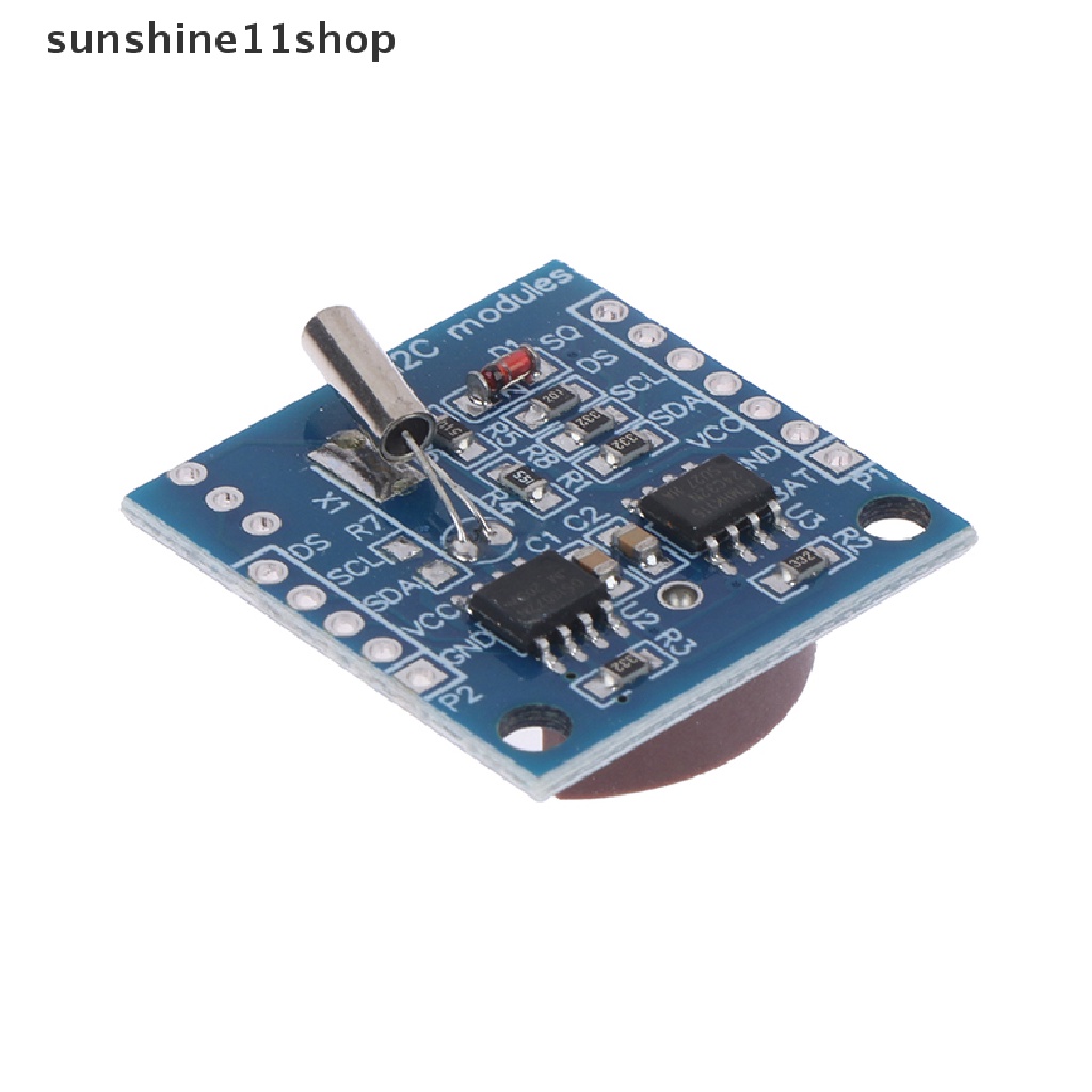 Sho 1PCS New Arrival AT24C32 Jam Real Time RTC I2C DS1307 Modul Tanpa N