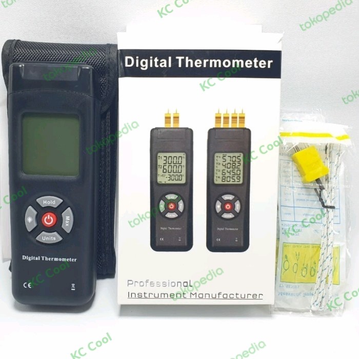 Terlaris Thermocouple Digital Thermometer 4 Channel Type K