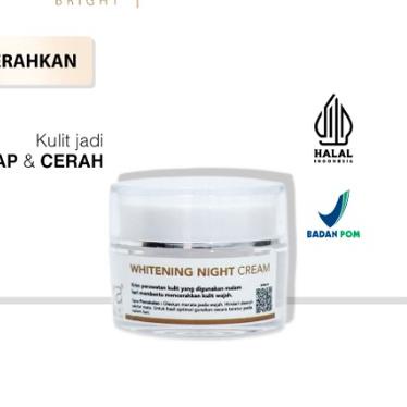 ♧ AURA BRIGHT WHITENING NIGHT CREAM 10GR  - NIGHT CREAM AURA BRIGHT ►