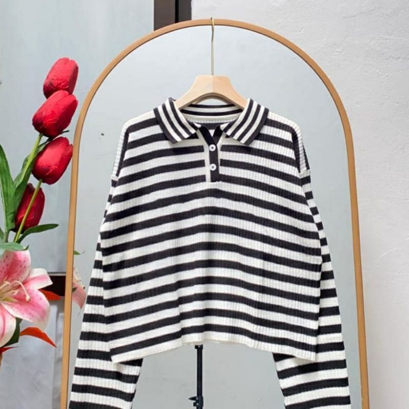 SILVANA SWEATER RAJUT MOTIF BLASTER WANITA