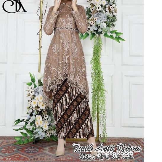 ✨SHOPEE MALL✨ Kebaya Aurora Lesti (tangan pertama/produksi sendiri)/ Stelan Kebaya Wisuda Terbaru/ K