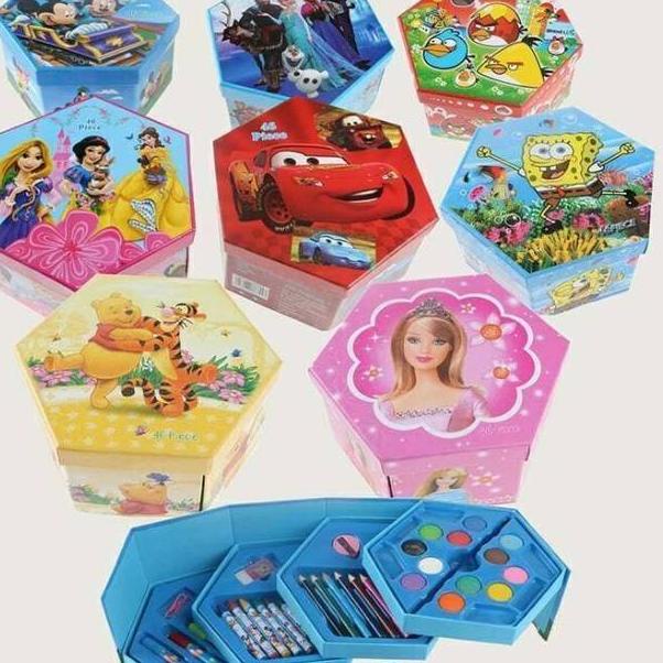 

E38 46 IN 1 CRAYON SET 46 PC ALAT MENGGAMBAR PENSIL WARNA CAT AIR KUA NEW PRODUCT ド