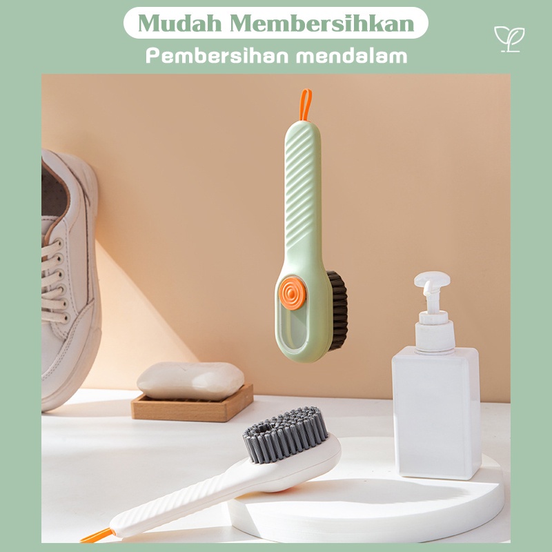 Sikat Pembersih Multifungsi Serbaguna Sikat Pembersih Sepatu Baju Cleaning Brush With Liquid Dispenser