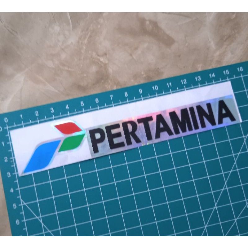 

stiker cutting Pertamina hologram