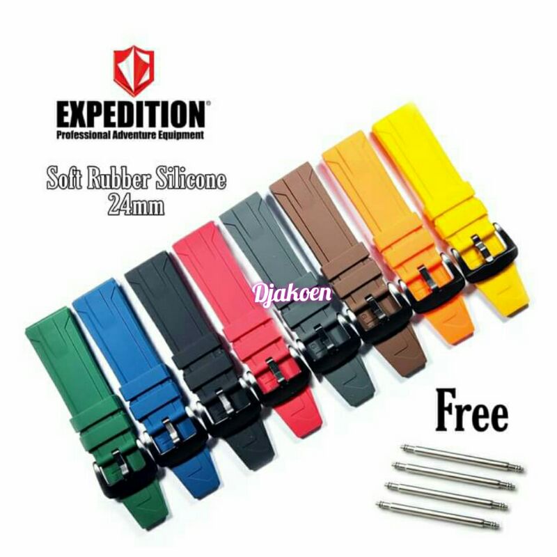 Strap rubber Expedition Strap Expedition rubber strap 24mm tali jam tangan Expedtition strap import 