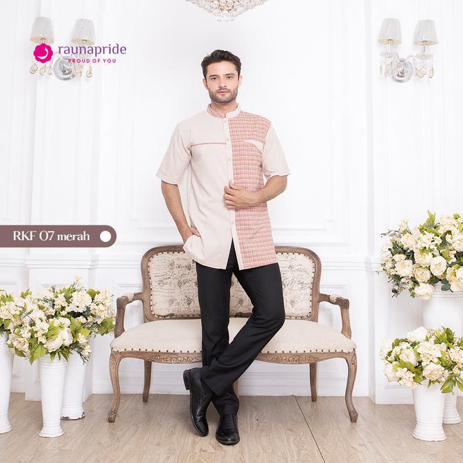 Rauna - Baju Muslim - Sarimbit - Koko Dewasa 07 Merah