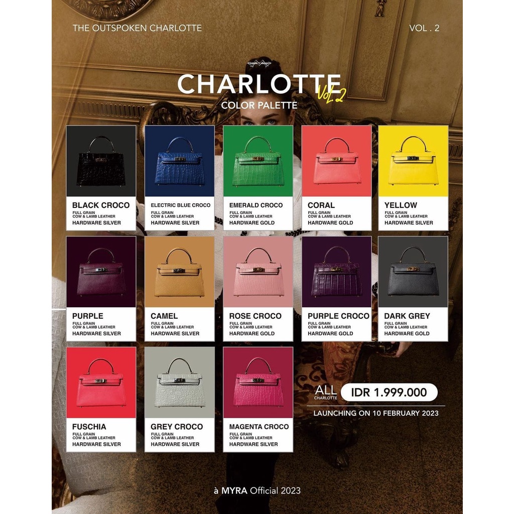 CHARLOTTE BAG VOL II ( full kulit asli )