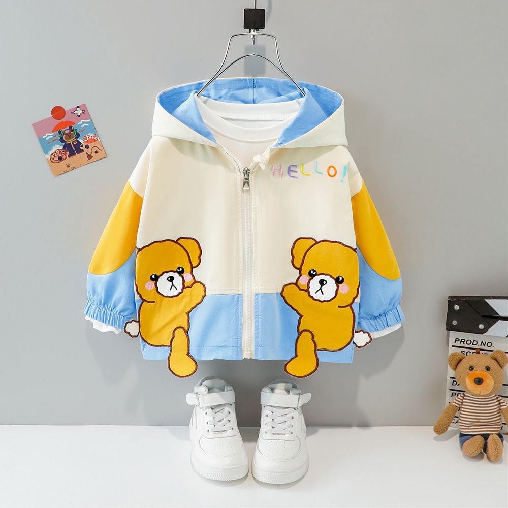 AH20 NEW Jaket bayi dan anak motif bear hello premium quality