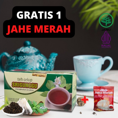 

TEH HERBAL SRIGUNGGU isi 20 kantong Mengobati BATUK & MELEGAKAN TENGGOROKAN HALAL