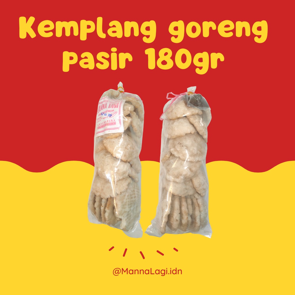 

KEMPLANG GRG PASIR - MANNA LAGI - KERUPUK KHAS PALEMBANG 180 GR