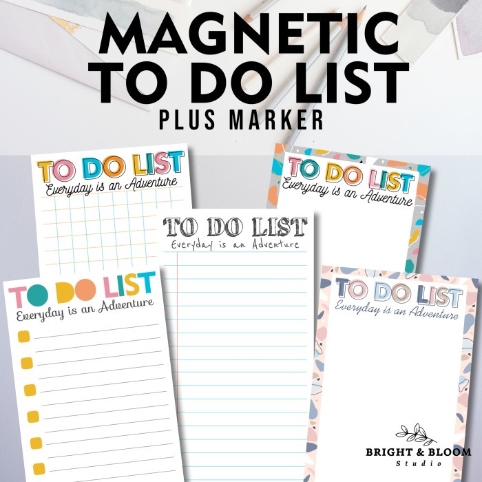 

BISA COD Magnetic To Do List plus spidol
