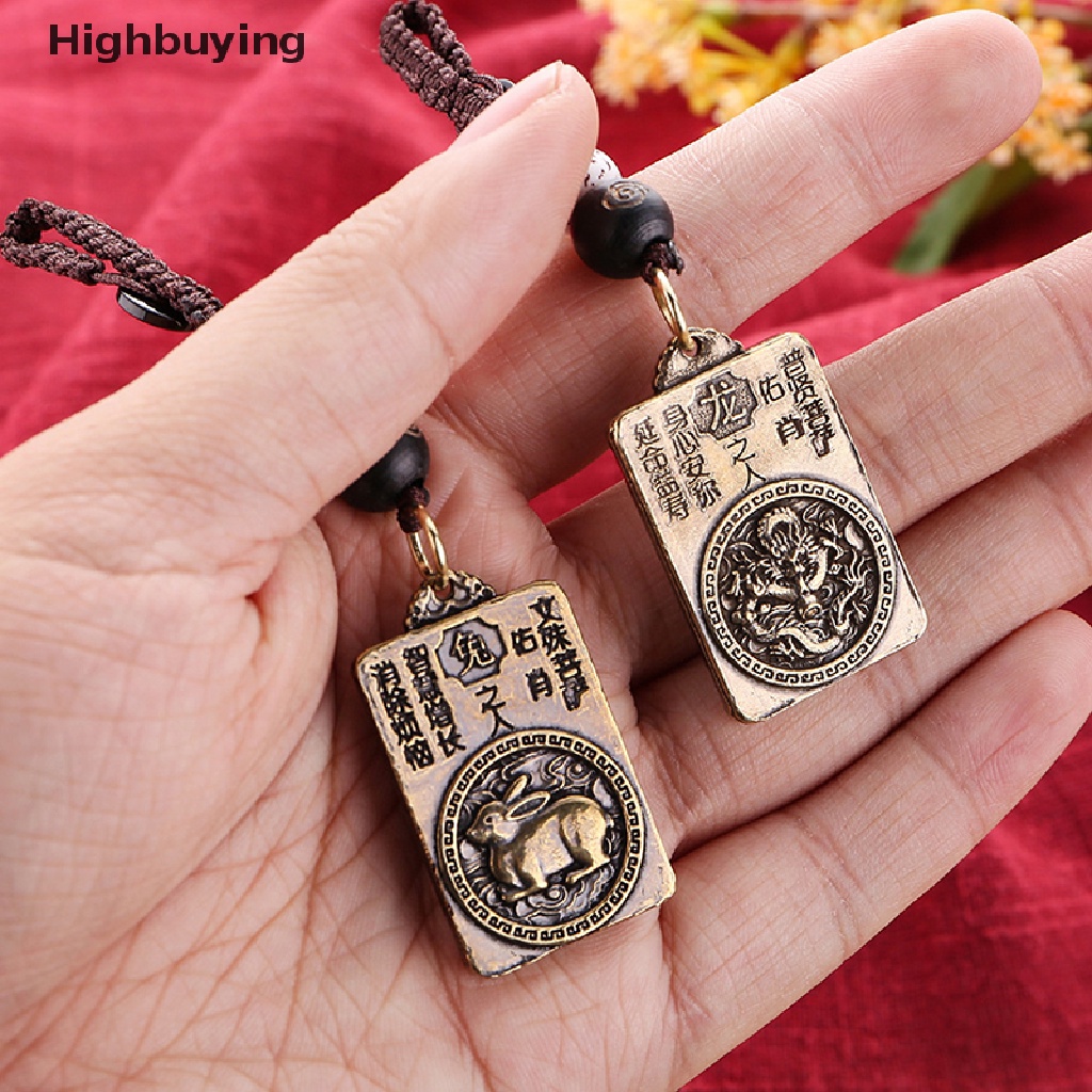 Hbid Zodiak Antik Patronus Buddha Zodiak Gantungan Kunci Handmade Perhiasan Pria Zodiak Liontin Keychain Untuk Wanita Pria Jimat Glory