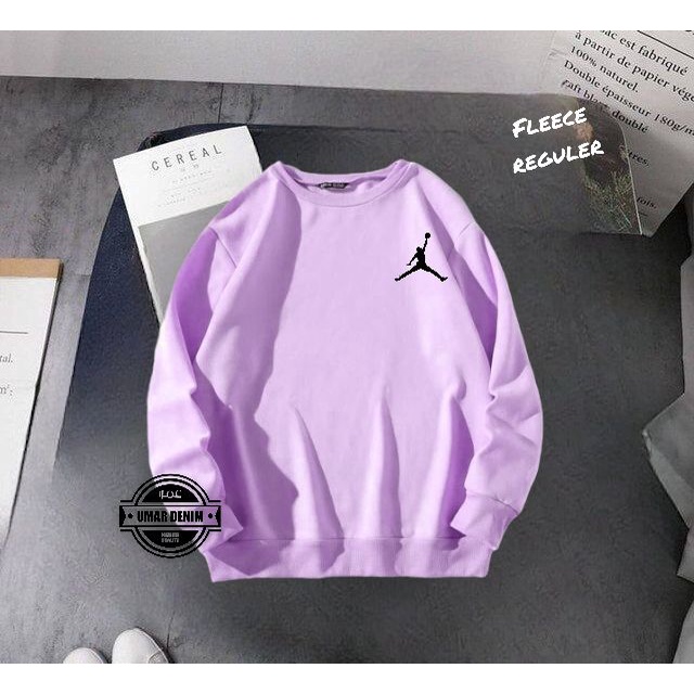 Crewneck Sweatshirt Unisex Fleece Gaya Simple Trendy L XL XXL