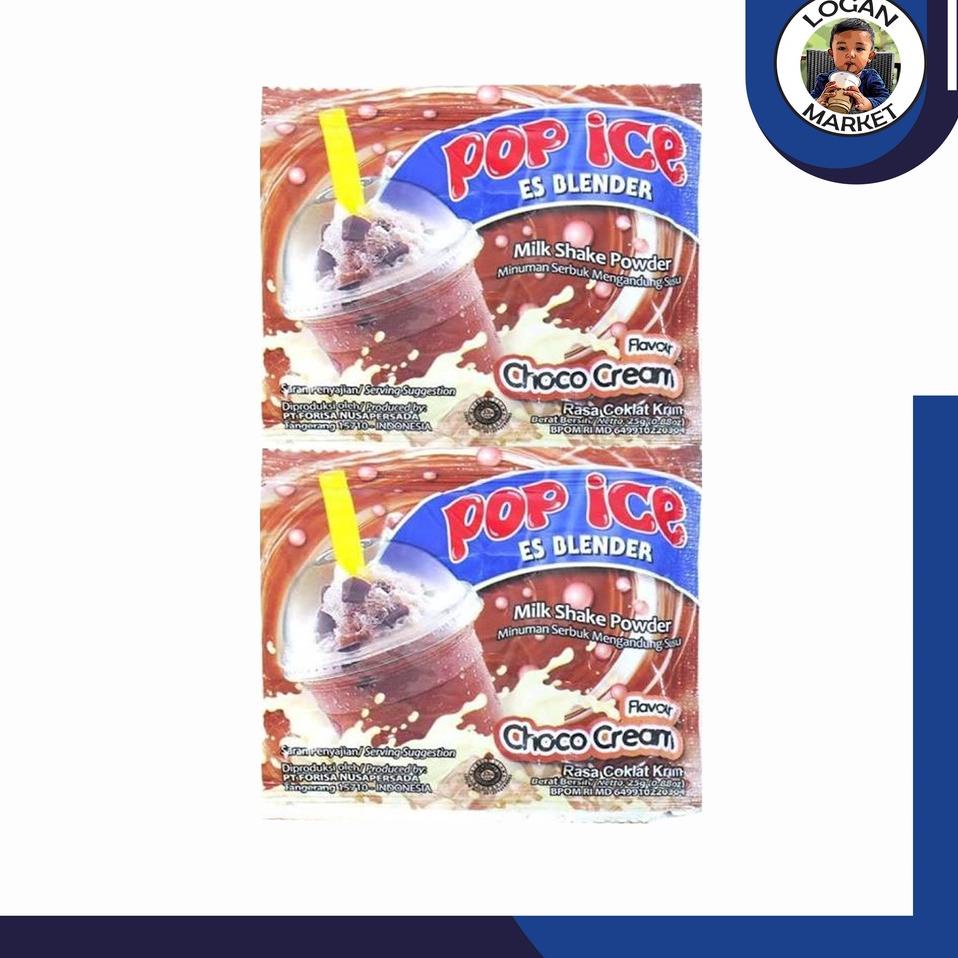 

HOT Pop Ice Es Blender Choco Cream Renceng 10 Pcs Sachet 25gram 25 gr