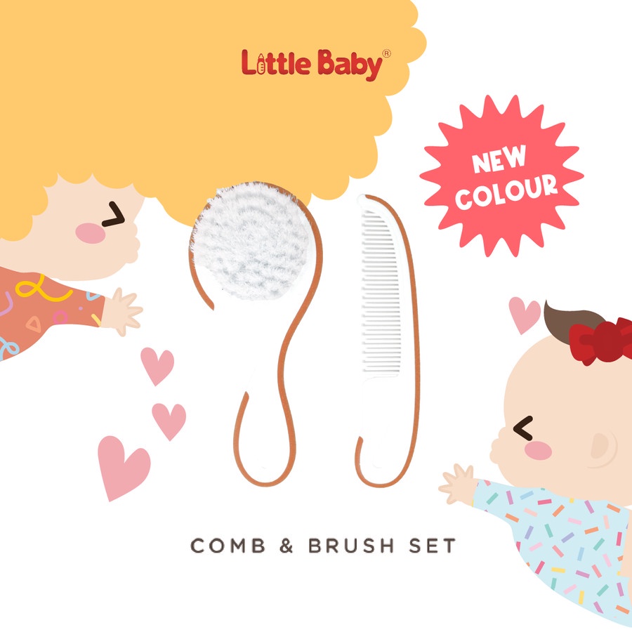 Little Baby Brush &amp; Comb Set / Sisir &amp; Sikat Rambut Bayi Lembut