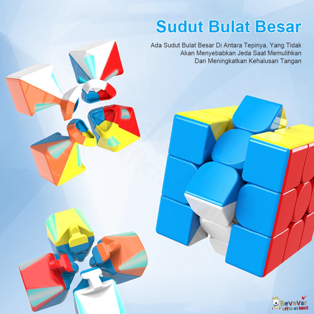 BEVAVAR Rubik 3X3X3 Magic Cube 3X3 Speed Cube 3X3 Puzzle Cube