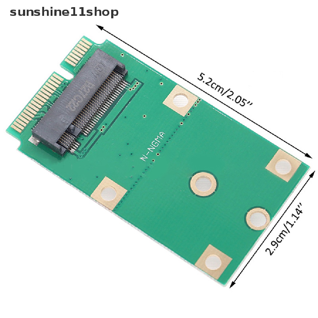 Sho MINI PCI-E 3.0 SSD To NGFF M.2 SATA Interface Adapter Card Kartu Konverter Adaptor PCIE MINI N