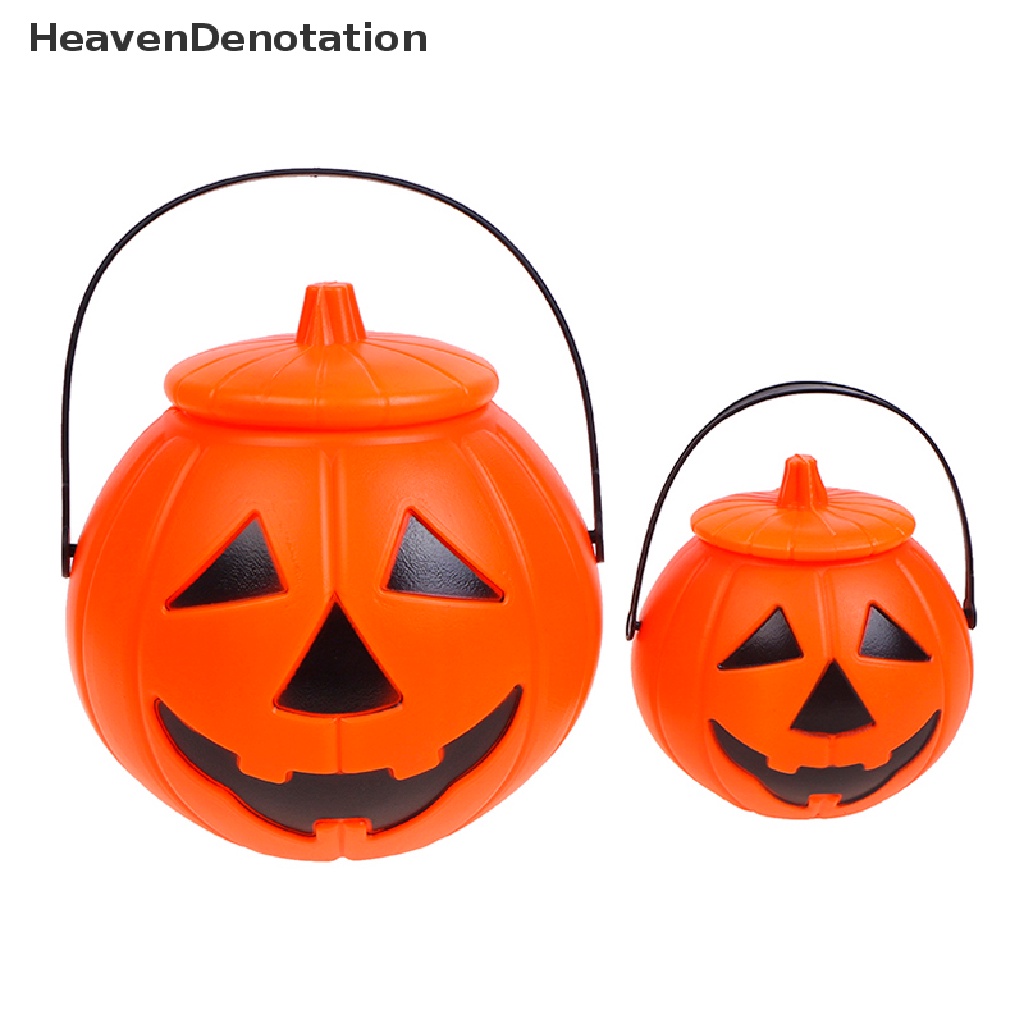 [HeavenDenotation] Halloween Christams Party Props Ember Labu Plastik Candy Box Halloween Dekorasi HDV