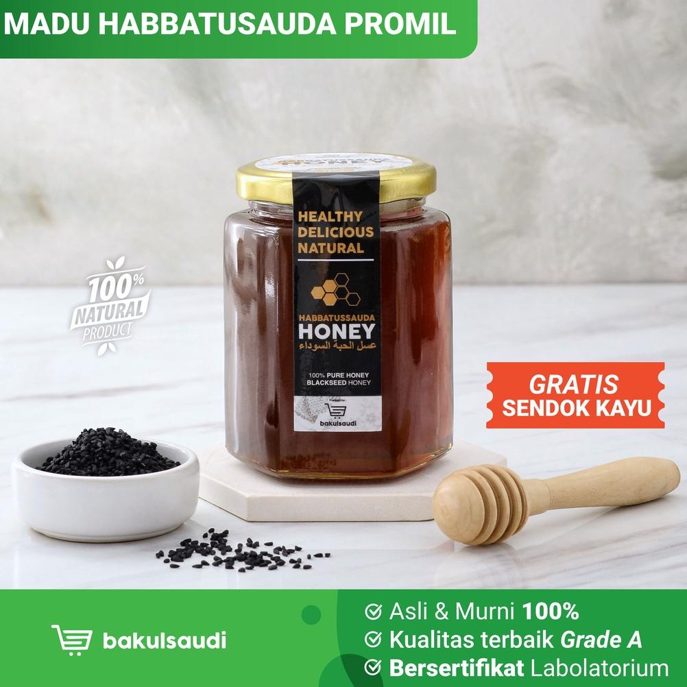 

☛ 100% dijamin kualitas Madu Habbatusauda Premium PROMIL Original 100% Murni Impor / Madu Habbatussauda Habatusauda Habbats Jintan Hitam New Arifal