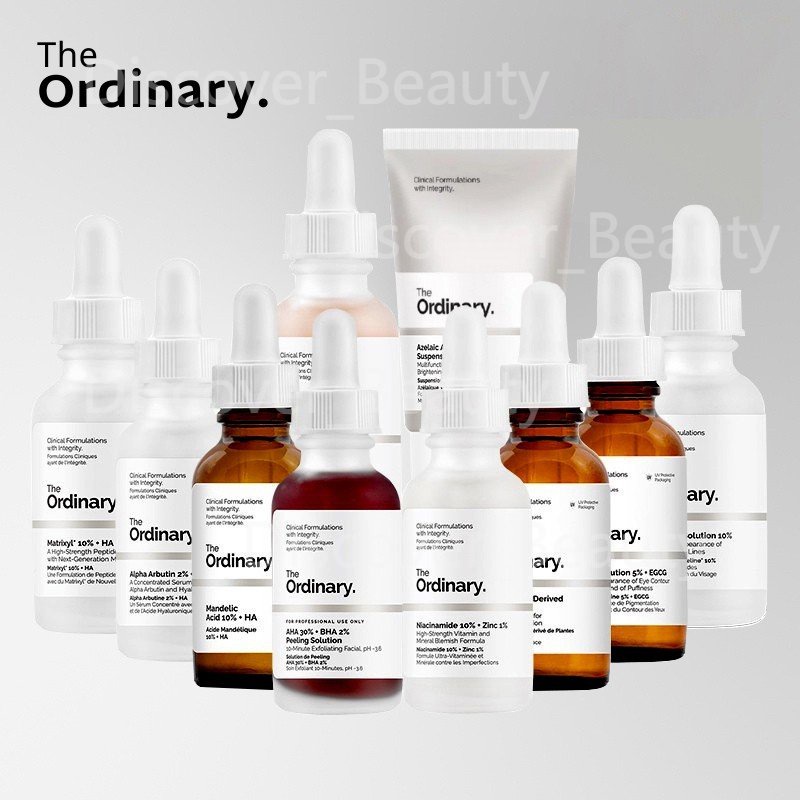 The Ordinary Niacinamide/Alpha Arbutin/Peeling Solution / Salicylic Acid Serum/AHA30%+BHA2%/Caffeine 5%+EGCG/Hyaluronic Acid2%+B5/Buffet/Lactic Acid 5%+HA/100%Plant-Deriv Squa Serum