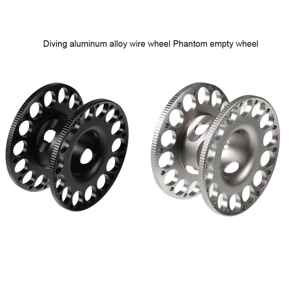 Huit Spool Reel Aluminium Alloy Diving Jari Datar Spinning Holder Aksesoris Peralatan Ringan Teknis Kunci Pas Gulungan