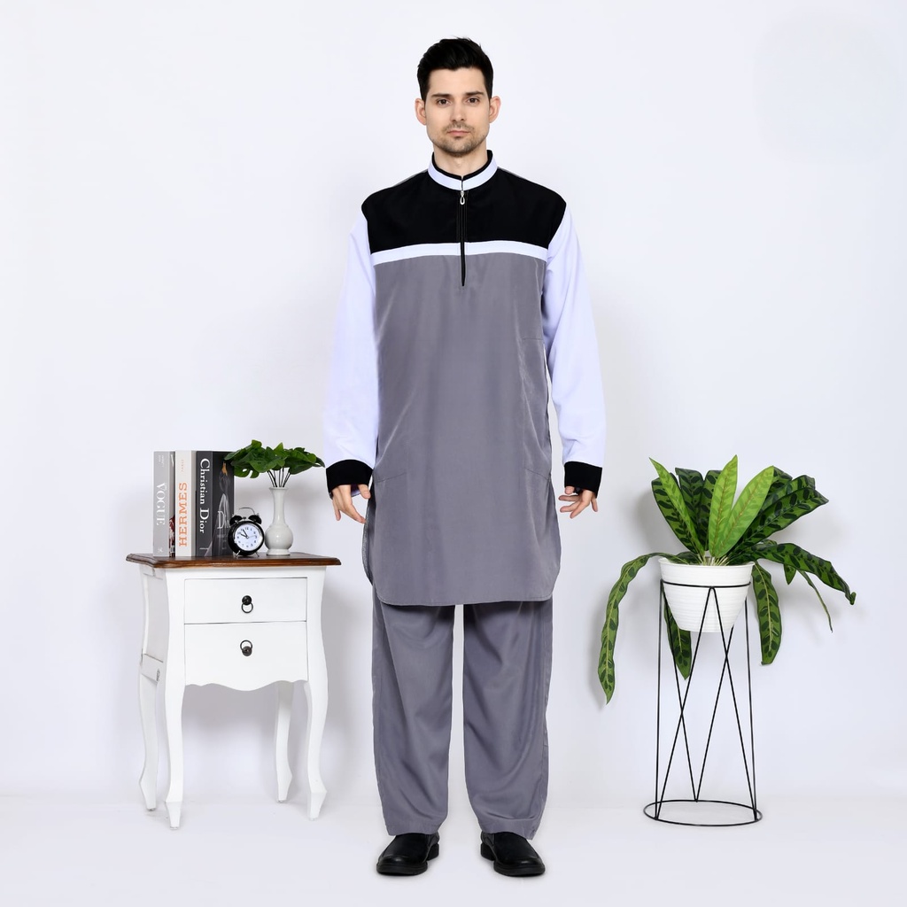 Setelan Ajmal Rafvero Baju Gamis Pria Terbaik Kualitas Premium