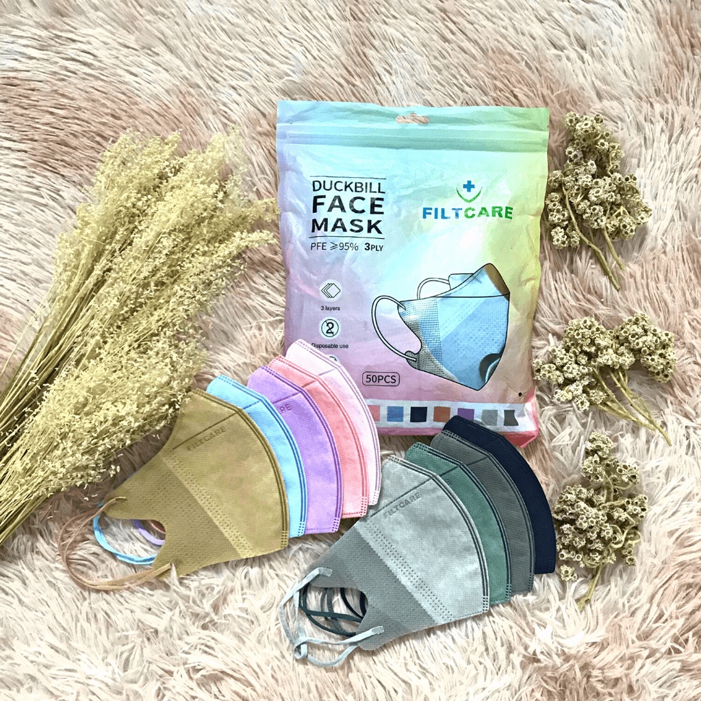 Masker Earloop Medis Duckbill 3 Ply Garis Izin Kemenkes 1 Box isi 50 pcs