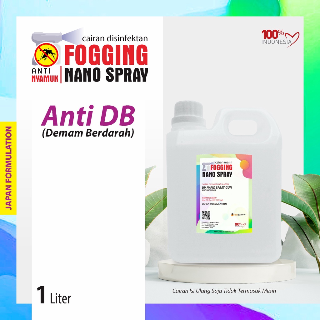 Fogging Nano Spray Cairan Anti Nyamuk Hama DBD 1 Liter Free Bubble Wrap