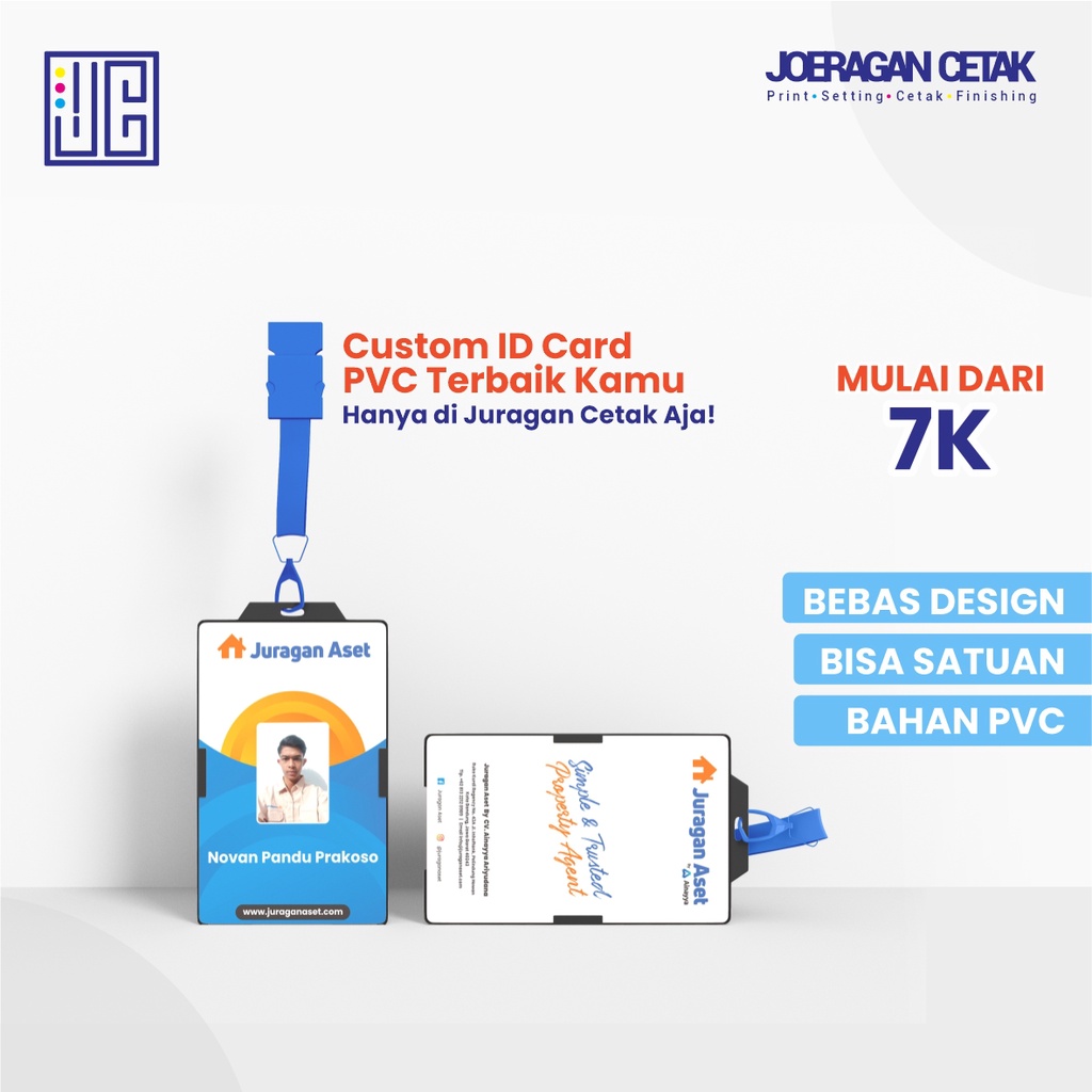 

Cetak ID Card PVC / Cetak kartu nama / Kartu member - 1MUKA