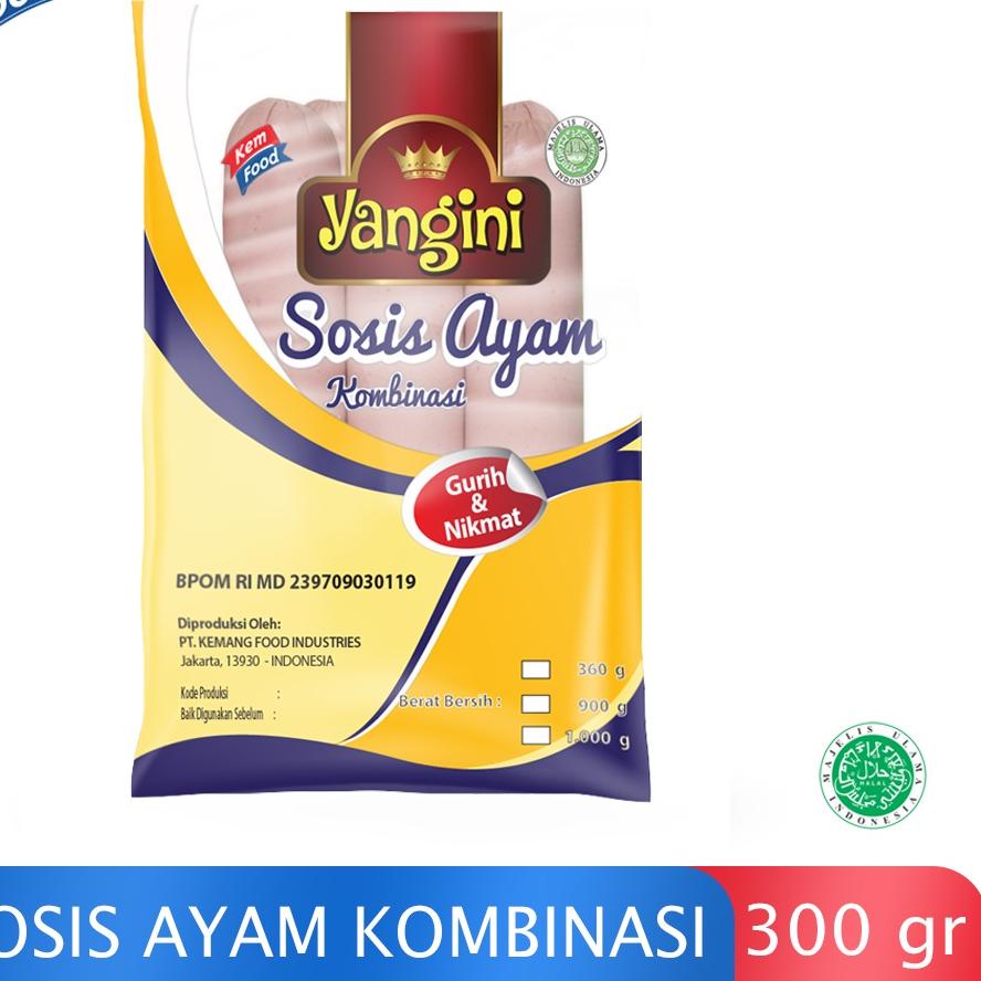 

➮ Yangini Chicken Sausage - Sosis Ayam Kombinasi Isi 6 pcs (300 gr) ☪