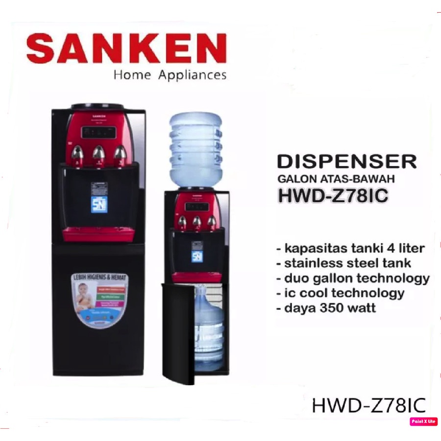 SANKEN DISPENSER DUO GALON I-COOL HWD-Z78IC