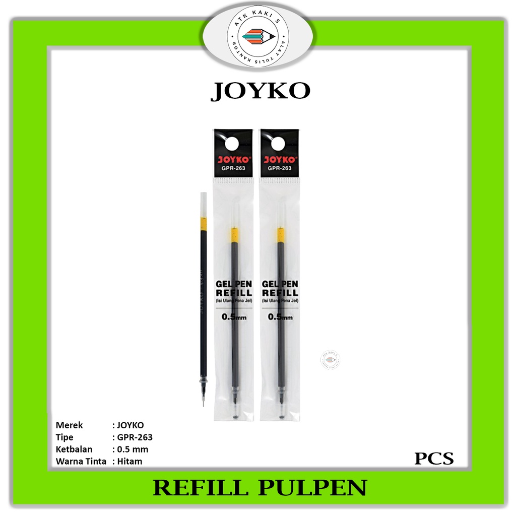 

JOYKO - Refill Gel Pen GPR-263 Black - Pcs