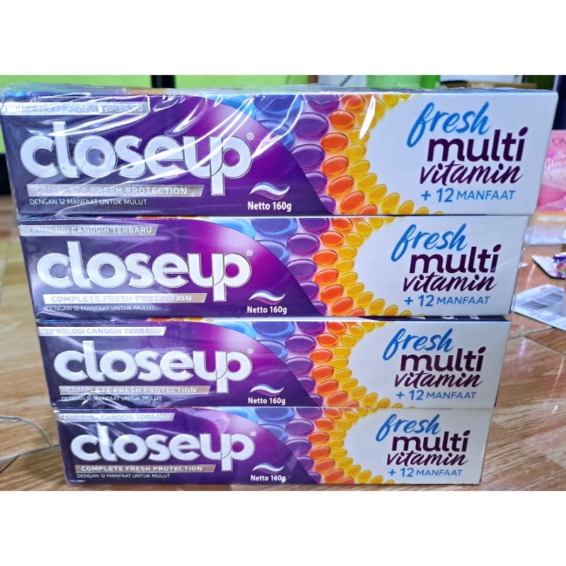 CLOSE UP FRESH MULTIVITAMIN + 12 MANFAAT - PASTA GIGI - 160gr