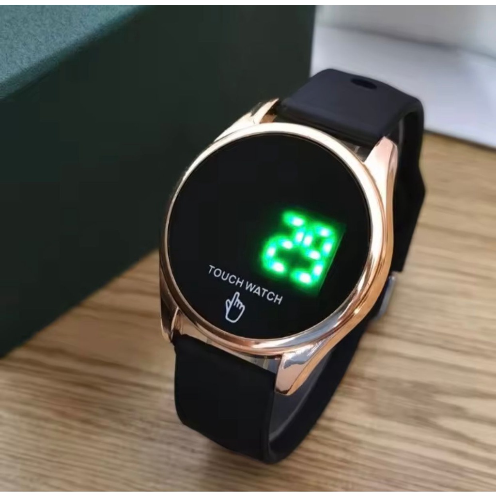 PA Jam Tangan LED Digital Pria Wanita Rubber Electronic Fashion Couple Anak Remaja Import Premium RM074