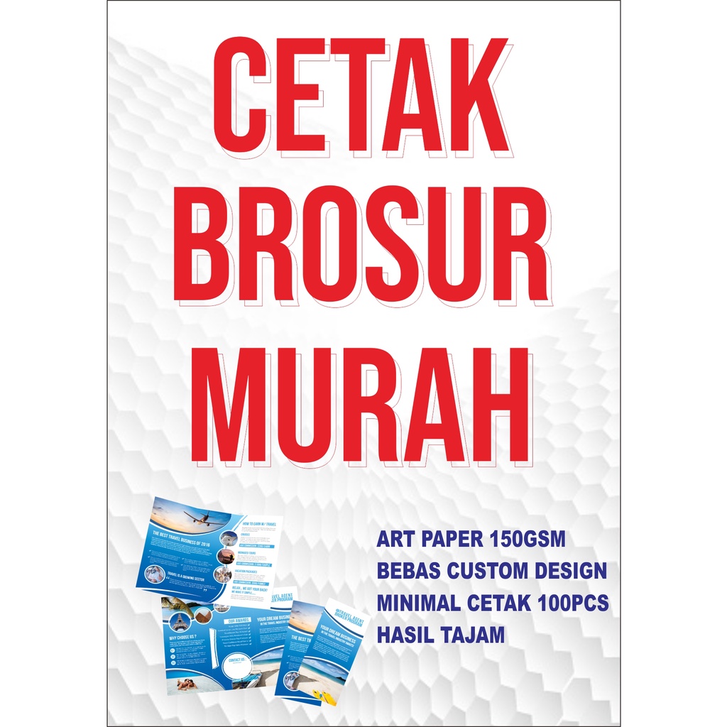 

BROSUR/ FLYER UKURAN A6 dan A5 & AP150 G FULL COLOR - 1 SISI