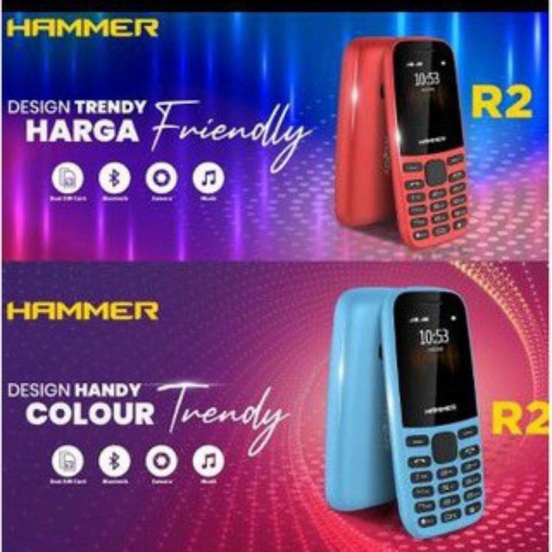 HP ADVAN HAMMER R2 GARANSI RESMI 12BULAN 1TH IMEI TERDAFTAR INDONESIA GRESS BARU