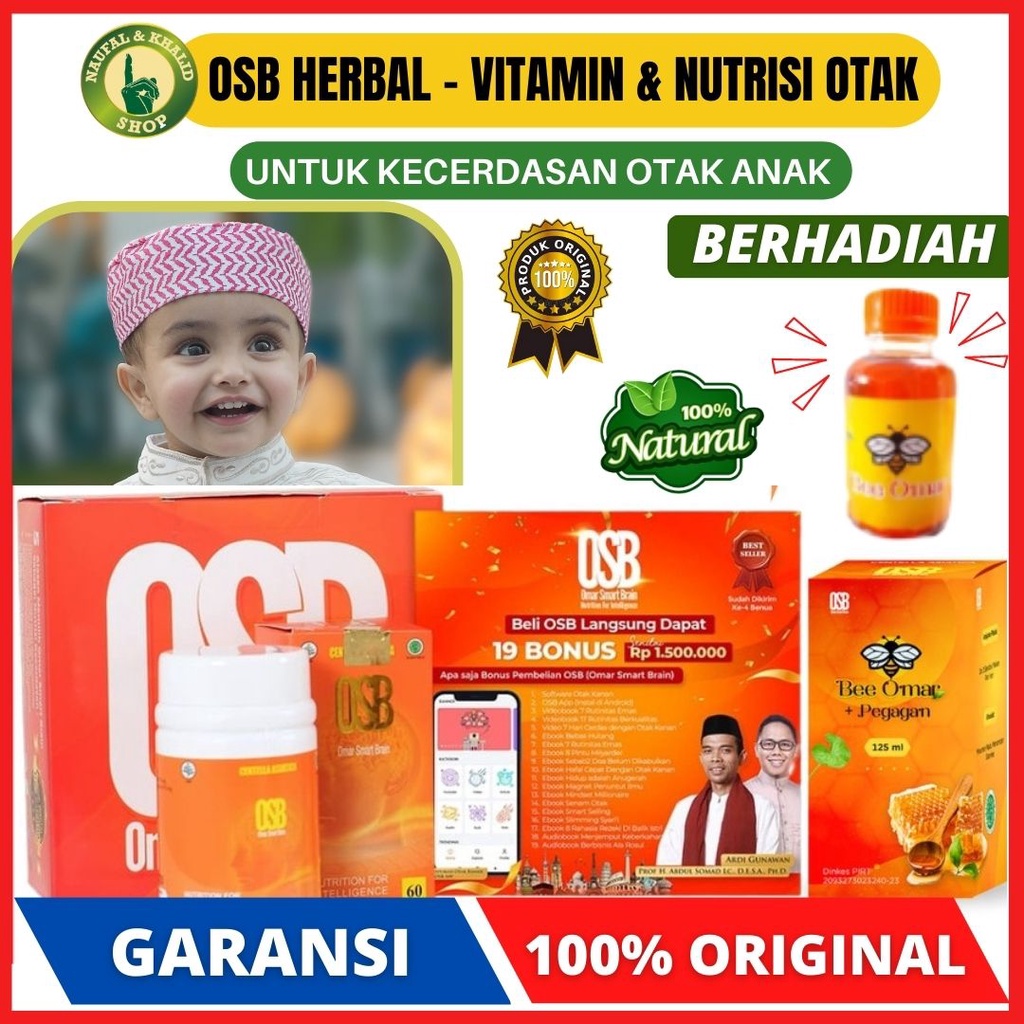 

Osb vitamin otak omar smart brain untuk anak dan dewasa 100% Original