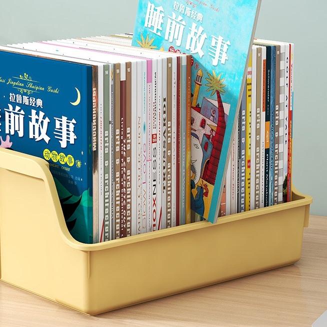 ✰ Greenland Rak Buku Plastik Foldable Desktop Box Rak Box File Kotak Penyimpanan Buku Alat Tulis Ser