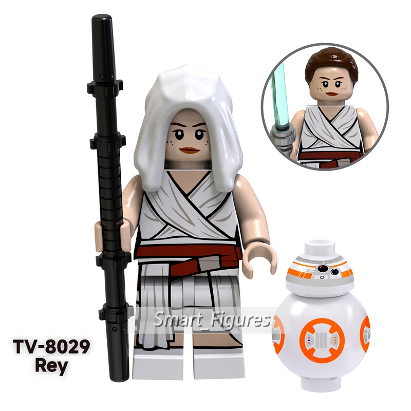 Darth Maul Minifigures Rey Kylo Ren Mainan Hadiah Ulang Tahun Star Wars Obi-Wan Commander Bacara Boneka Angka Mini