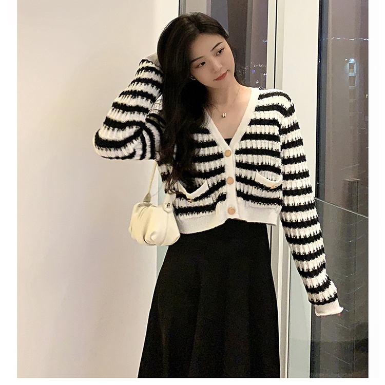 Cardigan Wanita Korea Knit Cardigan Causal Cardigan Rajut Premium Lengan Panjang