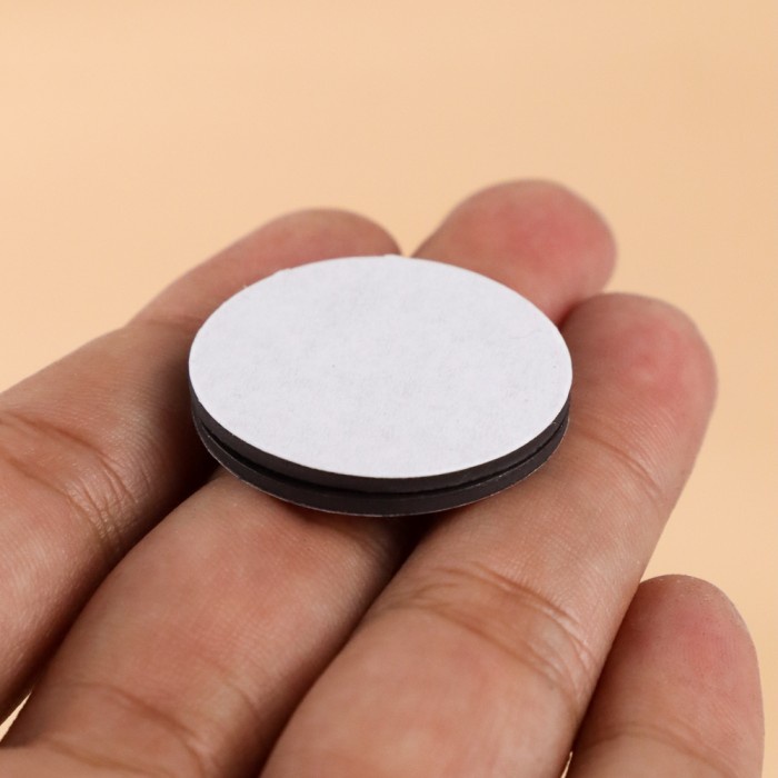 10 Pcs Stiker Adhesive Magnet Tape Perekat Model Bulat Diameter 30mm